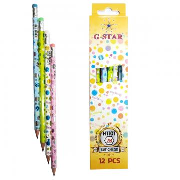 BÚT CHÌ ĐEN HT101 - 2B (12c/h) HIỆU G-Star
