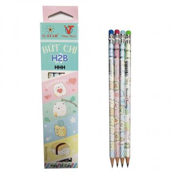 Bút chì đen vỏ nhựa HHH 12c/hộp hiệu G-STAR